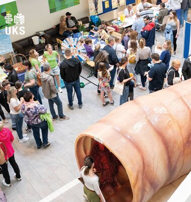 Begehbares Darmmodell im Foyer der IMED