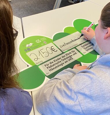 Spende &uuml;ber 2150 Euro