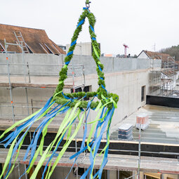 Luftaufnahme des Neubaus