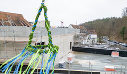 Luftaufnahme des Neubaus