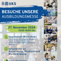 Plakat Ausbildungsmesse UKS-Schulzentrum November 2024