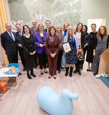 Gruppenfoto im Childhood-Haus